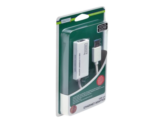 USB 3.0 TO GIGABIT ETHERNET ADAPTER USB-A MALE 10/100/1000 MBPS USB 3.0