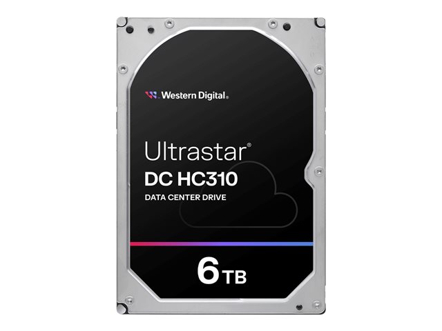 WD Ultrastar DC HC310 HUS726T6TAL4204 - Hard drive - 6 TB - internal - 3.5\" - SAS 12Gb/s - 7200 rpm - buffer: 256 MB
