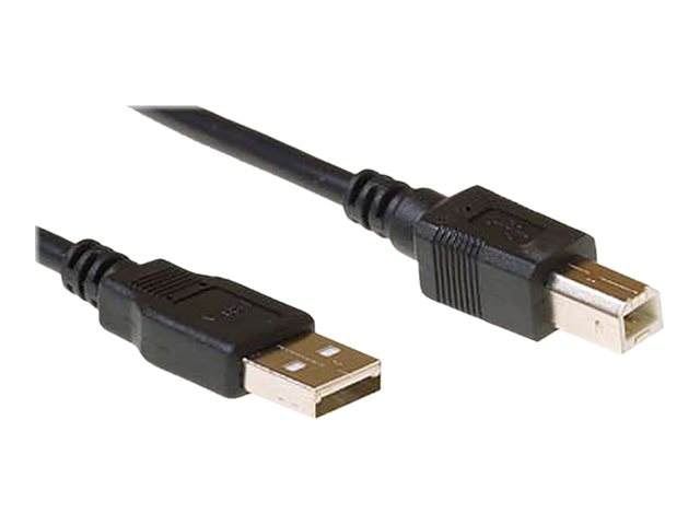 Ewent - USB-kabel - USB (M) naar USB type B (M) - USB 2.0 - 1.8 m - zwart