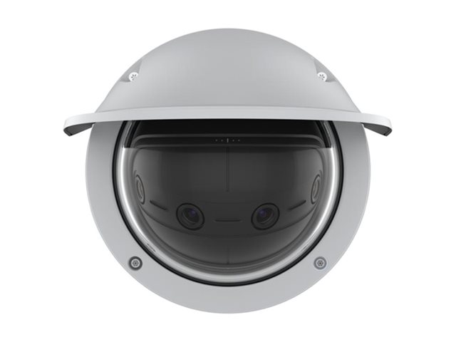 AXIS P38 Series P3827-PVE - Network surveillance camera - dome - outdoor - vandal-proof - colour (Day&Night) - 7 MP - 3712 x 1856 - audio - MJPEG, H.264, H.265