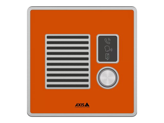 Axis I7010-VE - IP intercom station - wired - 10/100/1000 Ethernet - orange, RAL 2004 - TAA Compliant