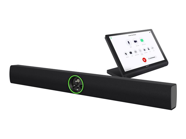 Crestron Flex UC-B70-A-Z-I - For Zoom Rooms - large room conference solution (video bar, touchscreen console) - black, smooth black