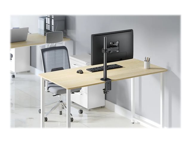 Neomounts FPMA-D540BLACK - Mounting kit (desk mount) - full-motion - for flat panel - black - screen size: 10\"-32\" - clamp mountable, grommet