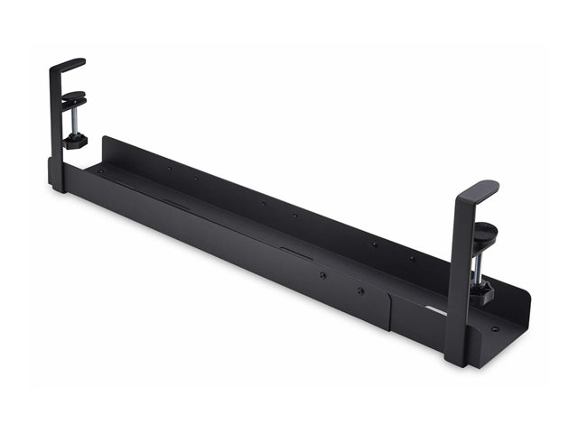 StarTech.com Under Desk Cable Management Tray, Clamp-on Installation - Cable management tray - under-desk mountable - black - 80 cm