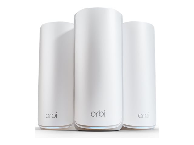 NETGEAR Orbi 870 Series RBE873 - Wi-Fi system - (router, 2 extenders) - up to 9,000 sq.ft - mesh 10GbE, 2.5GbE, Wi-Fi 7 - Multi-Band