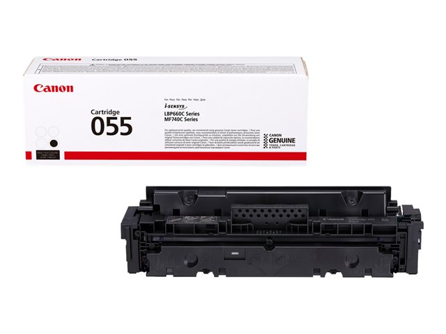 Canon 055 - Black - original - toner cartridge - for imageCLASS LBP664, MF745, i-SENSYS LBP663, LBP664, MF742, MF744, MF746, Satera LBP662