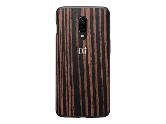 OnePlus 6T Ebony Wood Bumper Case