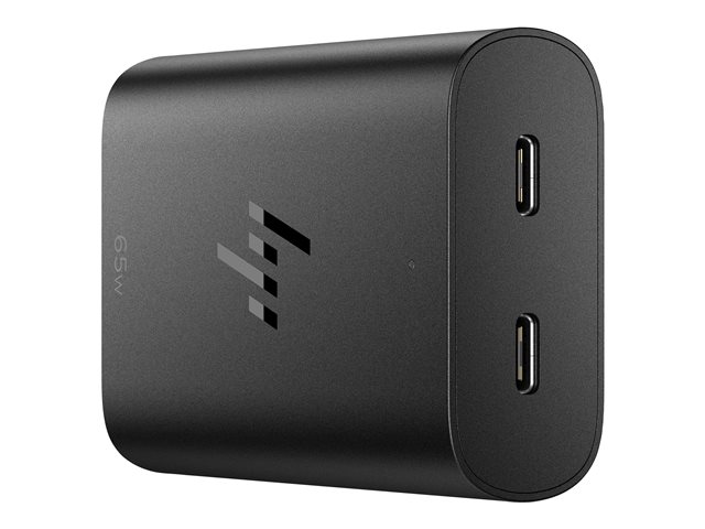 HP - USB-C power adapter - halogen-free, left connector - AC 115/230 V - 65 Watt - Europe