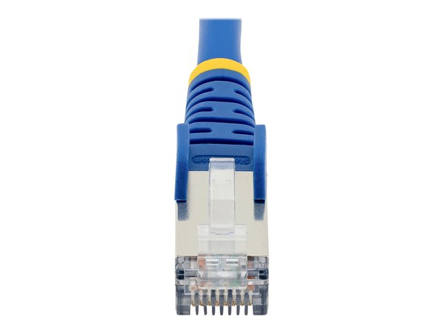 StarTech.com 10m CAT6a Ethernet Cable - Blue - Low Smoke Zero Halogen (LSZH) - 10GbE 500MHz 100W PoE++ Snagless RJ-45 w/Strain Reliefs S/FTP Network Patch Cord - Patch cable - RJ-45 (M) to RJ-45 (M) - 10 m - S/FTP - CAT 6a - IEEE 802.3bt - snagless, stranded, molded, halogen-free - blue