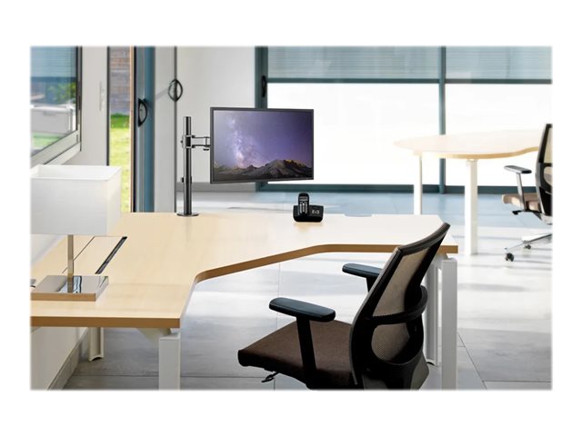 Neomounts NM-D135 - Mounting kit - full-motion - for LCD display - black - screen size: 10\"-30\" - clamp mountable, grommet, desk-mountable
