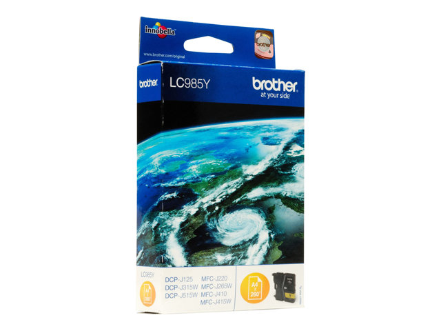 Brother LC985Y - Yellow - original - blister with accoustic / electromagnetic alarm - ink cartridge
