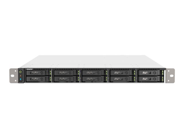 QNAP TS-h1090FU - NAS server - 10 bays - rack-mountable - SATA 6Gb/s / PCIe (NVMe) / U.2 - RAID RAID 0, 1, 5, 6, 10, 50, JBOD, 60 - RAM 64 GB - 25 Gigabit Ethernet / 2.5 Gigabit Ethernet - iSCSI support - 1U