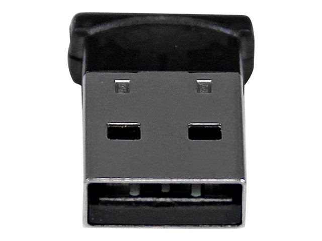 StarTech.com Bluetooth Adapter - Mini Bluetooth 4.0 USB Adapter - 50m/165ft Wireless Bluetooth Dongle - Smart Ready LE+EDR (USBBT1EDR4) - Network adapter - USB - Bluetooth 4.0 - Class 1 - black