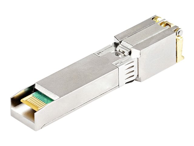 StarTech.com HPE 813874-B21 Compatible SFP+ Module, 10GBASE-T, SFP to RJ45 Cat6/Cat5e, 10GE Gigabit Ethernet SFP+, RJ-45 (Copper) 30m, HPE BladeSystem, c-Class, Mini GBIC SFP+ Transceiver - Lifetime Warranty (813874B21ST) - SFP+ transceiver module (equivalent to: HP 813874-B21) - 10GbE - 10GBase-T - RJ-45 - up to 30 m