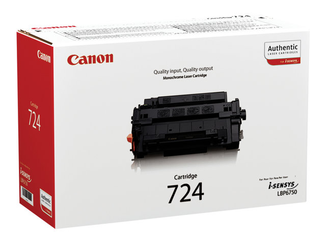 Canon CRG-724 - Black - original - toner cartridge - for i-SENSYS LBP6750dn, LBP6780x, MF512x, MF515x