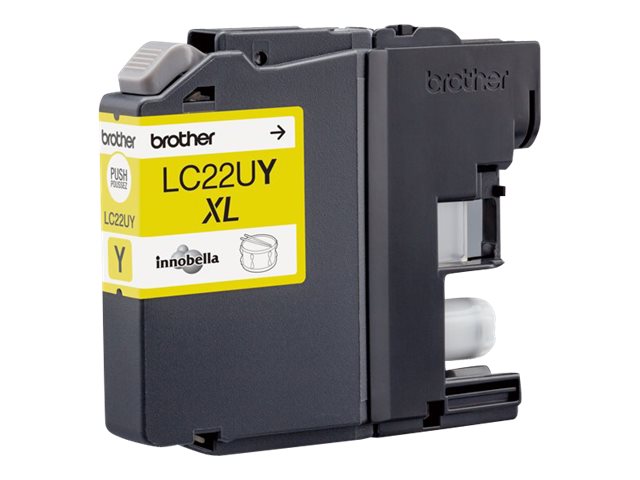 Brother LC22UY - XL - yellow - original - ink cartridge - for Brother DCP-J785DW, DCP-J785DWXL, MFC-J985DW, INKvestment Work Smart MFC-J985DW