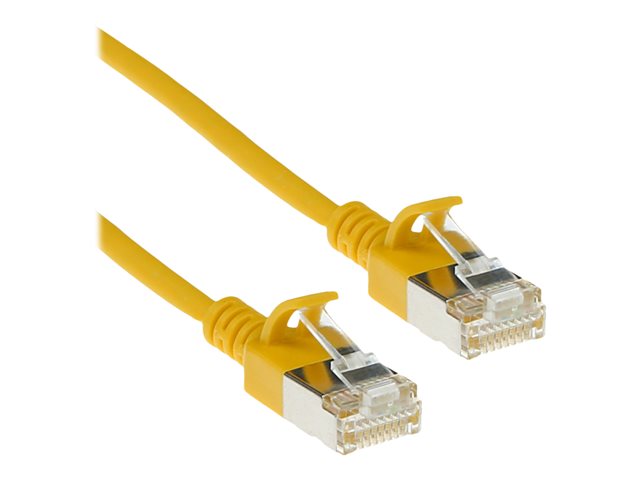 CAT6A U/FTP SLIMLINE YL 0.25M. 1 stk