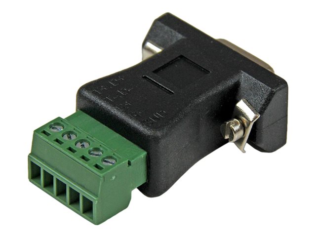 StarTech.com RS422 RS485 Serial DB9 to Terminal Block Adapter - Serial adapter - 5 pin terminal block to DB-9 (M) - black - DB92422 - Serial adapter - 5 pin terminal block to DB-9 (M) - black - for P/N: PCI2S232485I, PCI2S4851050