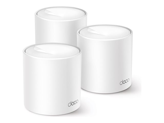 TP-Link Deco X50 Pro V1 - Wi-Fi system - (3 routers) - up to 6,500 sq.ft - mesh 1GbE, 2.5GbE, SPI - Wi-Fi 6 - Dual Band