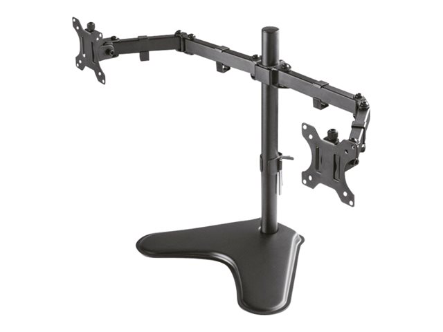 Neomounts FPMA-D550DD - Stand - full-motion - for 2 LCD displays - black - screen size: 10\"-32\" - desktop stand, desk-mountable