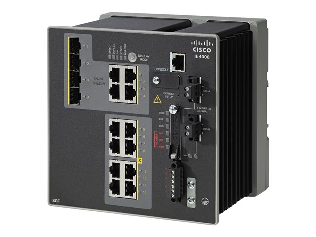 IE 4000 8 x RJ45 10/100/1000 4 x 1G Combo LAN Base