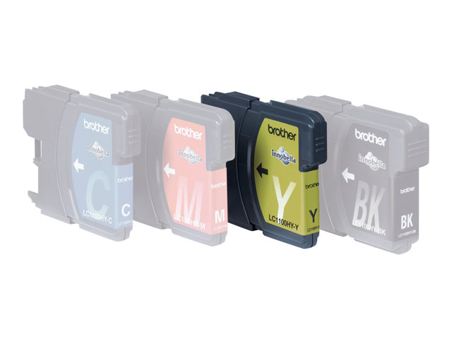 Brother LC1100HYY - High Yield - yellow - original - ink cartridge - for Brother DCP-6690CW, MFC-5890CN, MFC-6490CW