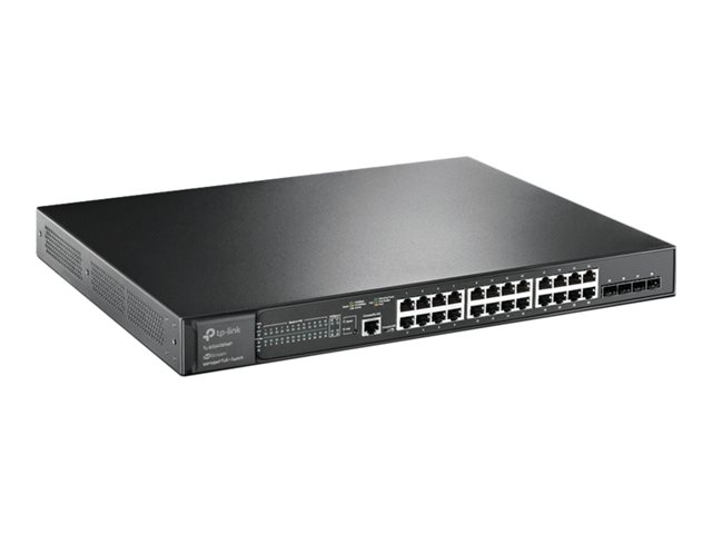TP-Link JetStream TL-SG3428XMP V3.6 - Switch - L2+ - Managed - 24 x 10/100/1000 (PoE+) + 4 x 10 Gigabit SFP+ - rack-mountable - PoE+ (384 W)