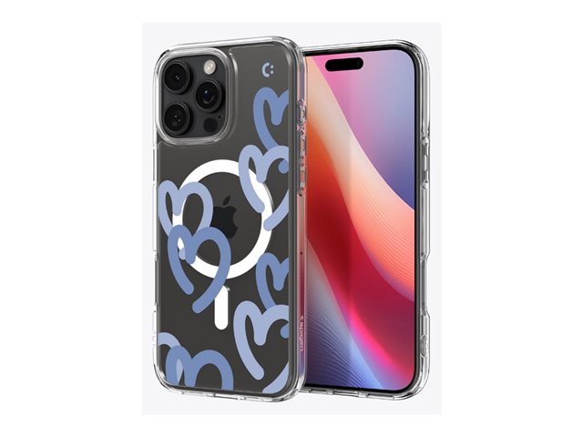 Spigen iPhone 16 Pro Ultra Hybrid MagFit Hearts Denim