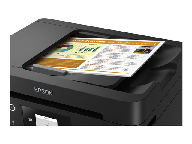 Epson WorkForce Pro WF-3820DWF - Multifunction printer - colour - ink-jet - A4/Legal (media) - up to 21 ppm (printing) - 250 sheets - 33.6 Kbps - USB 2.0, LAN, Wi-Fi(n), USB host