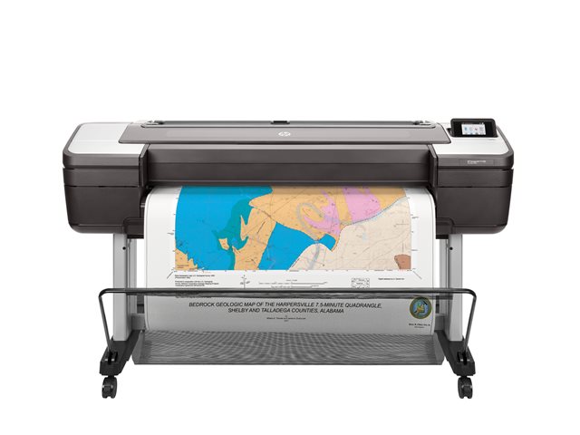 HP DesignJet T1700dr PostScript - 44\" large-format printer - colour - ink-jet - 1118 x 1676 mm - 2400 x 1200 dpi - up to 0.55 min/page - capacity: 2 rolls - Gigabit LAN, USB host - cutter