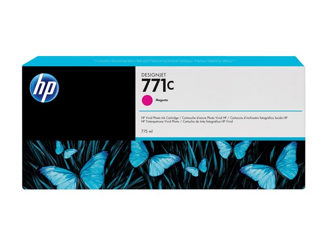 HP 771C - 775 ml - magenta - original - ink cartridge - for DesignJet Z6200, Z6600, Z6610, Z6800, Z6810