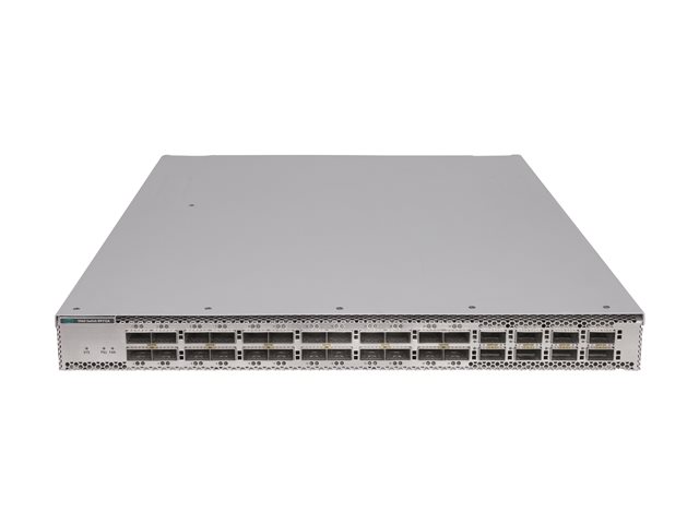 HPE Networking Comware 5960 24 Port 100/200G QSFP56 +8 Port 400G QSFP-DD Data Center Switch - Switch - horizontal surface mounting only - L4 - Managed - 24 x 100/200Gbit QSFP56/QSFP28 + 8 x 400 Gigabit QSFP-DD - front to back airflow - rack-mountable
