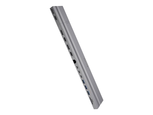 HyperDrive - Docking station - USB-C x 2 - 3 x HDMI, 3 x DP - 1GbE