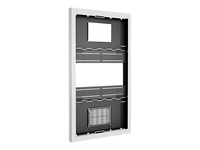 Chief Impact On-Wall Kiosk - Enclosure - landscape - for digital signage panel - white - screen size: 75\" - wall-mountable