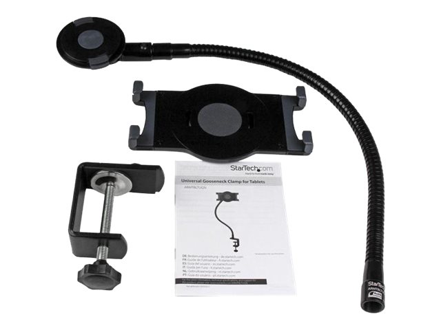 StarTech.com Gooseneck Tablet Holder - Bendable Tablet Arm - Desk Mount Tablet Stand - For Most 7\" to 11\" Tablets - Detachable Holder - Mounting kit (clamp, adjustable holder, adjustable mounting arm) - for tablet - plastic, steel - black - screen size: 7\"-11\" - desktop - for P/N: DK30CHPH, STSCART