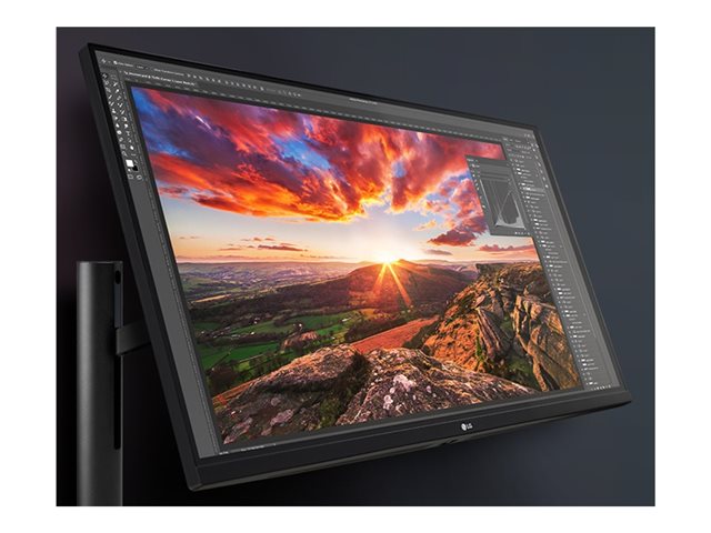 LG UltraFine Ergo 32UN880K-B - LED monitor - 32\" (31.5\" viewable) - 3840 x 2160 4K UHD (2160p) @ 60 Hz - IPS - 350 cd/m² - 1000:1 - HDR10 - 5 ms - 2xHDMI, DisplayPort, USB-C - speakers
