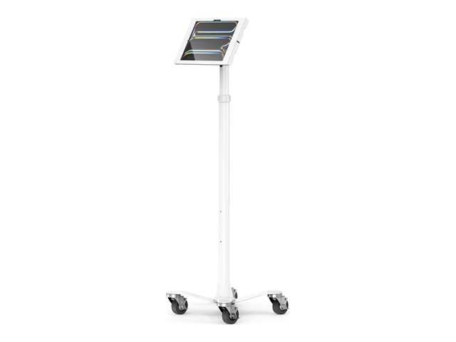 Compulocks iPad Pro M4 13\" (2024), Apex Enclosure Rolling Cart - Rise Freedom - Cart - for tablet - rolling - lockable - medical - white - screen size: 13\" - free-standing - for Apple 13-inch iPad Pro (M4)