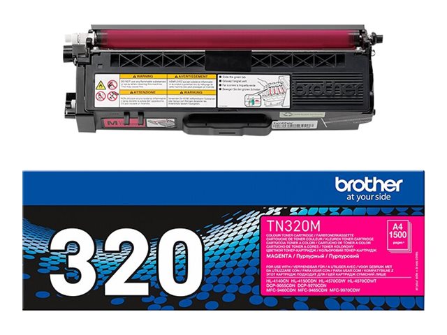 Brother TN320M - Magenta - original - toner cartridge - for Brother DCP-9055, DCP-9270, HL-4140, HL-4150, HL-4570, MFC-9460, MFC-9465, MFC-9970