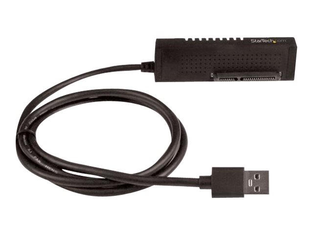 StarTech.com USB to SATA Adapter Cable - 2.5in and 3.5in Drives - USB 3.1 - 10Gbps - External Hard Drive Cable - Hard Drive Adapter Cable (USB312SAT3) - Storage controller - 2.5\", 3.5\" - SATA 6Gb/s - USB 3.1 (Gen 2) - black