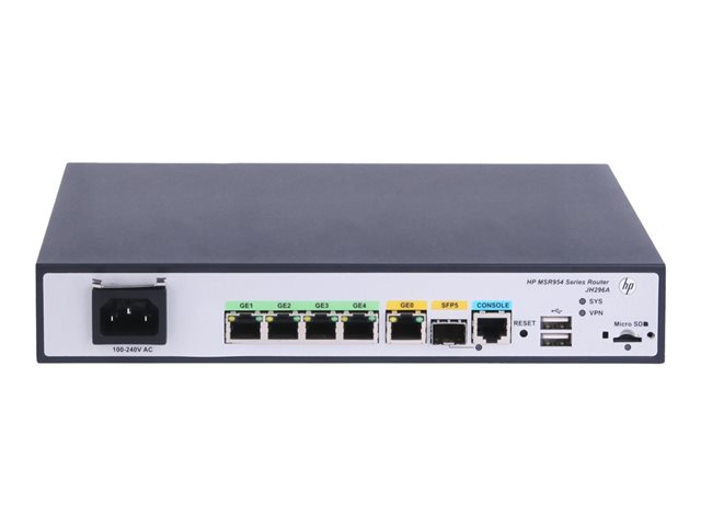 HPE MSR954 - Router 4-port switch - 1GbE - - rack-mountable