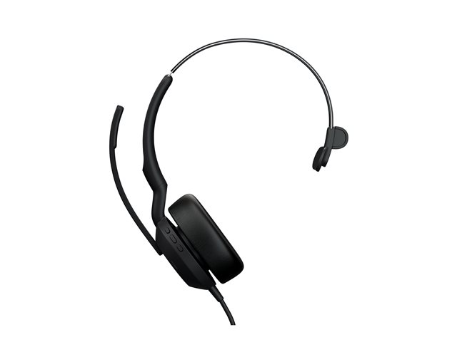 Jabra Evolve2 50 UC Mono - Headset - on-ear - wired - active noise cancelling - USB-C, USB-A - UC certified