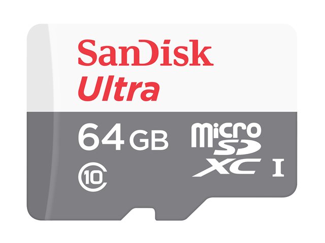 SanDisk Ultra - Flash memory card (microSDHC to SD adapter included) - 64 GB - Class 10 - microSDXC UHS-I