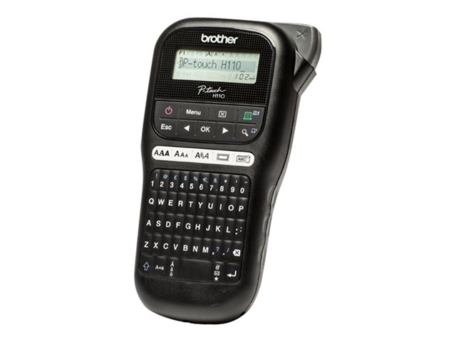 Brother P-Touch PT-H110 - Labelmaker - B/W - thermal transfer - Roll (1.2 cm) - 180 dpi - up to 20 mm/sec - 2 line printing