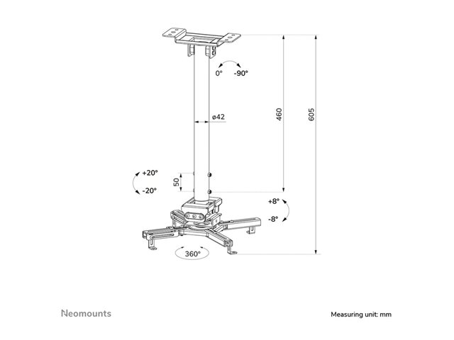 Neomounts Beamer ceiling mount