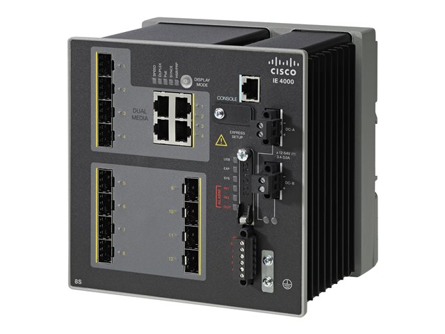 IE 4000 8 X SFP 100M 4 X 1G COMBO LAN BASE