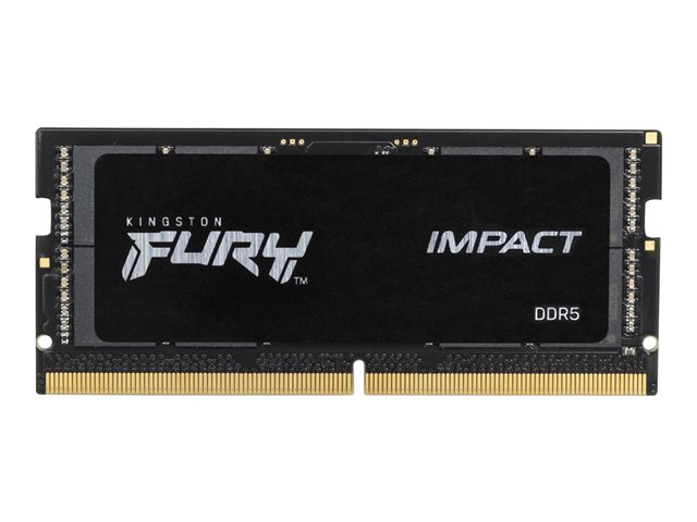 Kingston FURY Impact - DDR5 - module - 32 GB - SO-DIMM 262-pin - 4800 MHz / PC5-38400 - CL38 - 1.1 V - unbuffered - on-die ECC - for Intel Next Unit of Computing 13 Extreme Kit - NUC13RNGi9