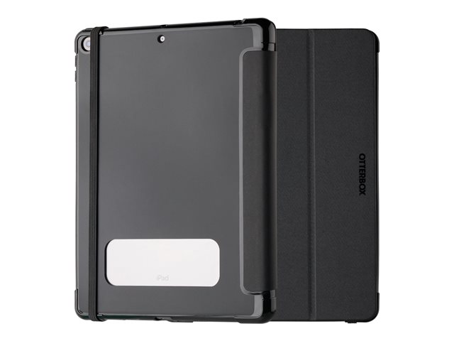 OtterBox React Series - Screen cover for tablet - with pencil holder - black - for Apple 10.2-inch iPad (8th generation, 9th generation)