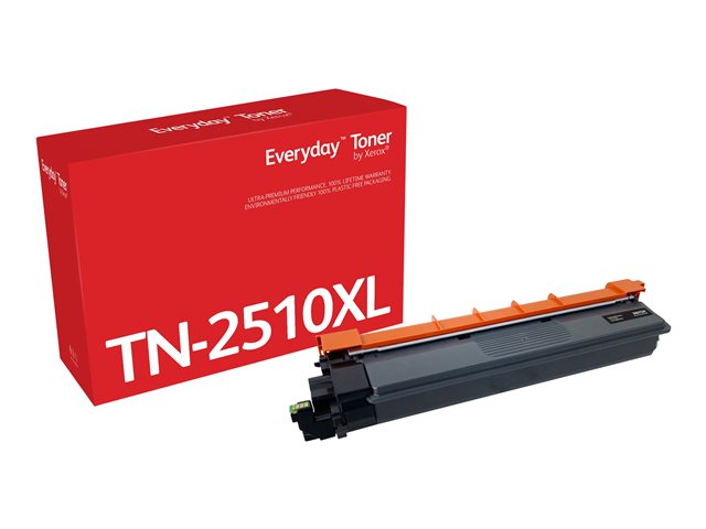 Everyday - High Yield - black - compatible - box - toner cartridge (alternative for: Brother TN-2510XL) - Green World Alliance return programme - for Brother DCP-L2620, L2627, L2660, HL-L2400, L2865, MFC-L2800, L2827, L2860, L2960, L2980
