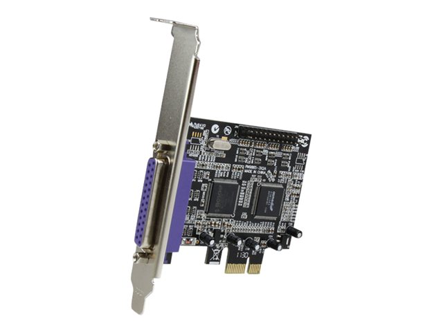 StarTech.com 2 Port PCI Express / PCI-e Parallel Adapter Card - IEEE 1284 with LP Bracket - 2x DB25 (F) PCIE Parallel Port Card (PEX2PECP2) - Parallel adapter - PCIe - IEEE 1284 x 2