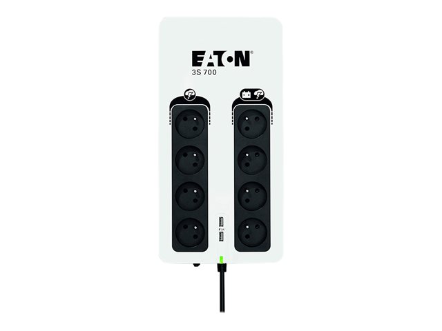 Eaton 3S 700 - UPS - AC 220-240 V - 420 Watt - 700 VA - 1-phase - USB - output connectors: 8